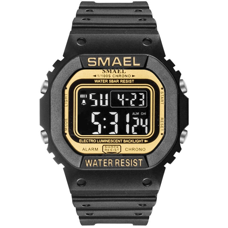 SMAEL 1803 Digital Watch Men Sports Watches LED Military Army Camouflage Wrist Watch For Boy Waterproof Top Brand Student Stopwatch