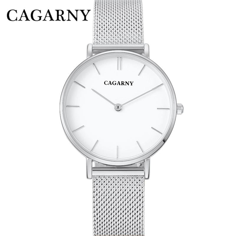 Cagarny Watches Women Ultra Thin Ladies Quartz Wristwatches 33mm