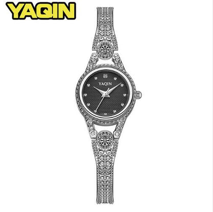 YAQIN women watch with diamond ladies jewelry bracelet watch