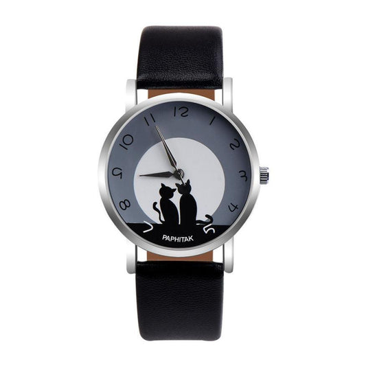 Cute Cat Printed Women Watches