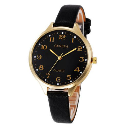 Women Bracelet Faux Leather Wrist Watch