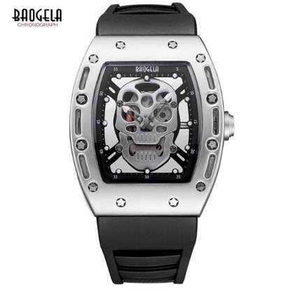 BAOGELA Men Watches Pirate Hollow Silica Wristwatch