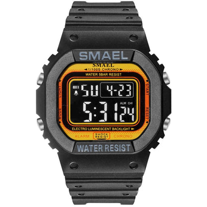 SMAEL 1803 Digital Watch Men Sports Watches LED Military Army Camouflage Wrist Watch For Boy Waterproof Top Brand Student Stopwatch