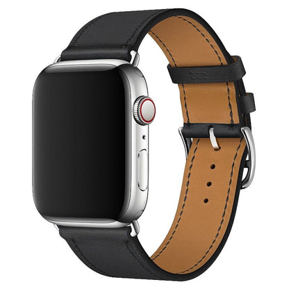 Apple Leather Watch Lead Layer Cowhide Apple Watch iwatch8 Watchband Color Patchwork Single Circle Watch Band