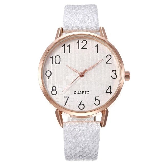 Simple Number Dial Ladies Watches Leather Strap Quartz Women Watch NEW Fashion Female Wristwatch Montre Femme Zegarek Damski A30