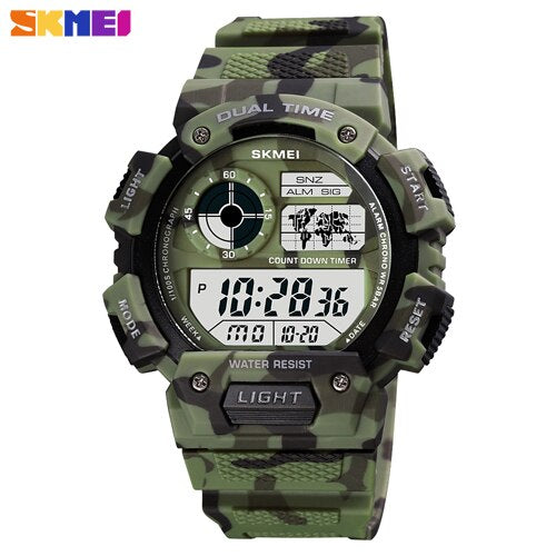 SKMEI 1723 Digital Watch Luminous Display Men Waterproof Wristwatch Count Down Military Sports Electronic Clock Relogio Masculino