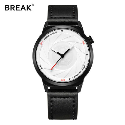 BREAK Photographer Series Unique Camera Style Stainless Strap Men Women Casual Sport Watches