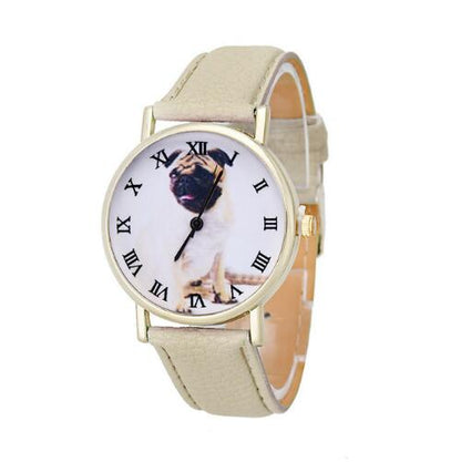 Women Cartoon Cute Dog Quartz Wrist Watches