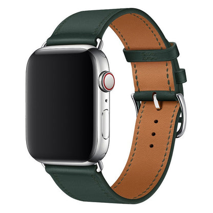 Apple Leather Watch Lead Layer Cowhide Apple Watch iwatch8 Watchband Color Patchwork Single Circle Watch Band