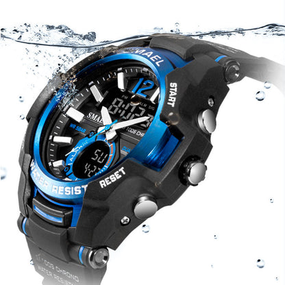 SMAEL Men Watches Fashion Sport Super Cool Quartz LED Digital Watch 50M Waterproof Wristwatch Men's Clock Relogio Masculino