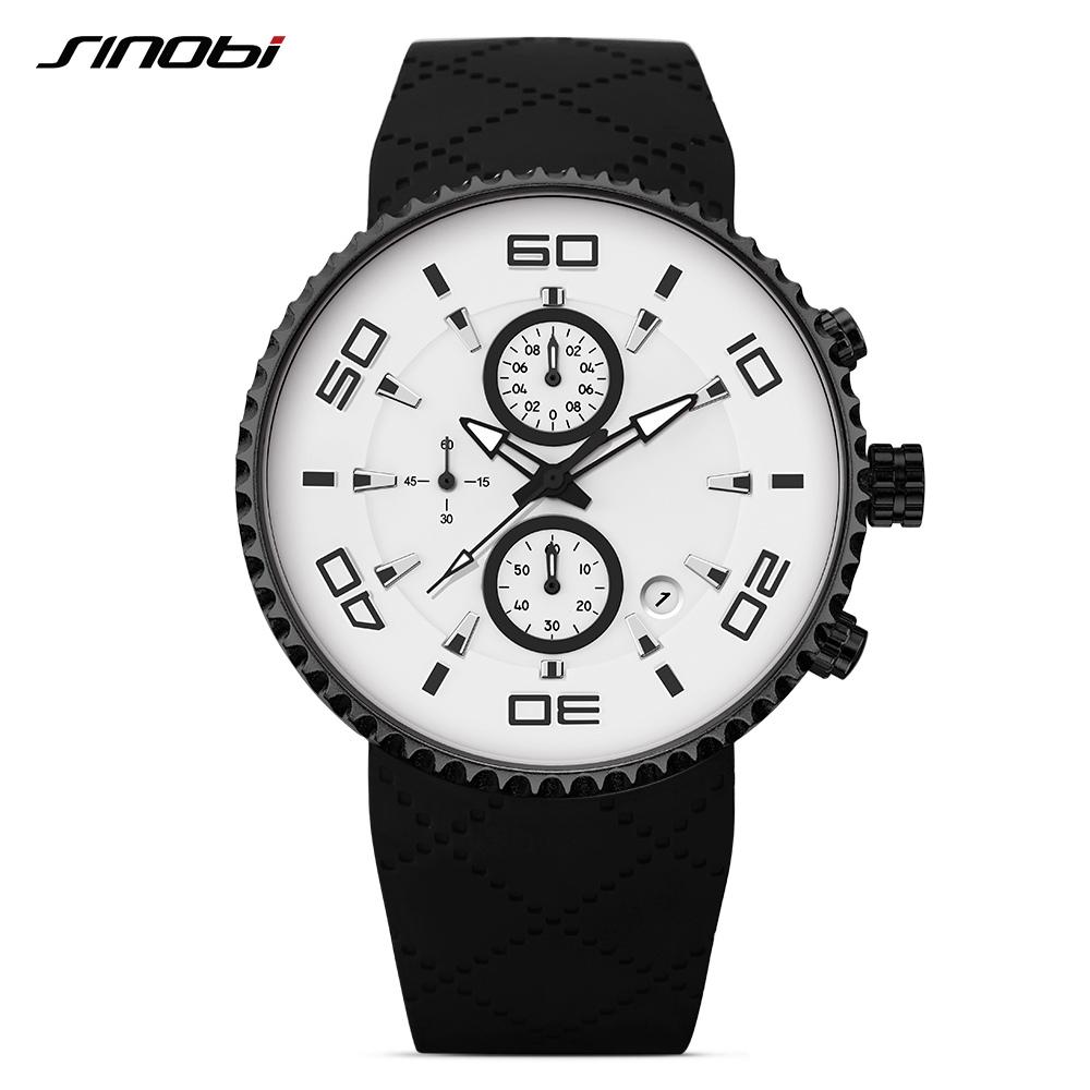 SINOBI  Sports Watches Mens Stopwatch 30m Waterproof