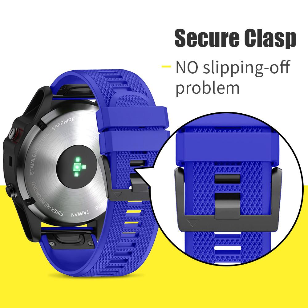 22mm Silicone Watchband for Garmin Fenix 5/Forerunner 935