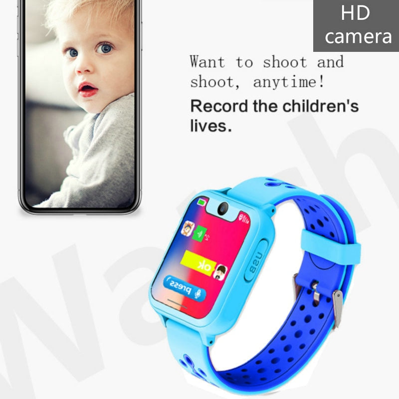 S6 GPS LBS Kids Smart Watch Waterproof Camera Sim Card Children SOS Call Location Finder Locator Tracker Baby GPS Watch