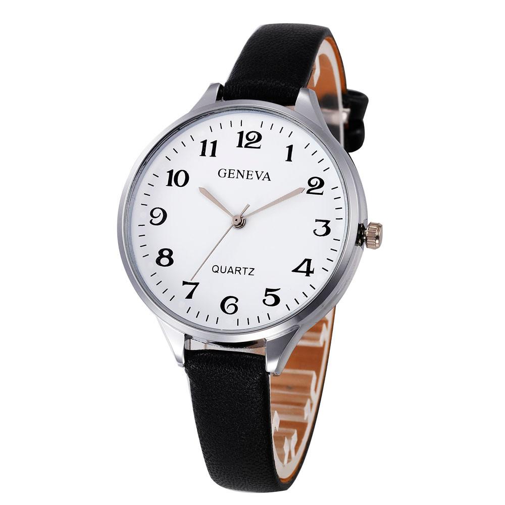 Women Bracelet Faux Leather Wrist Watch