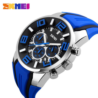 SKMEI 9128 Watches Men Luxury Brand Chronograph Men Sports Watches Waterproof Male Clock Quartz Men's Watch reloj hombre