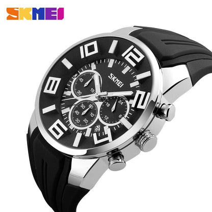 SKMEI 9128 Watches Men Luxury Brand Chronograph Men Sports Watches Waterproof Male Clock Quartz Men's Watch reloj hombre