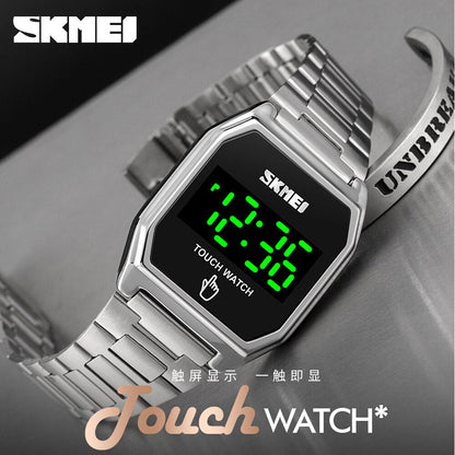 SKMEI 1679 NewTop Brand LED Men Women Digital Wristwatch Touch Screen LED Display Electronic Waterproof Watch Gifts Relogio Masculino