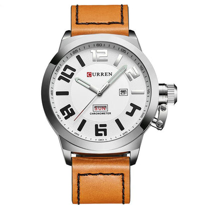 Curren Watches men Wristwatch leather