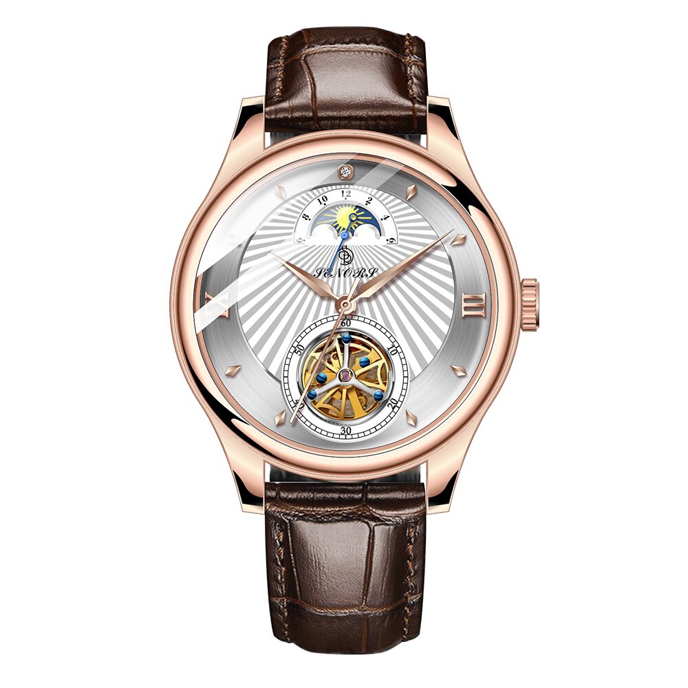 SENORS SN169 Luxury Fashion  Tourbillon Watches Automatic  Mechanical  Watches