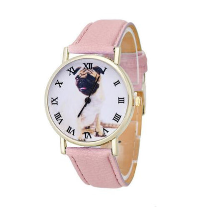 Women Cartoon Cute Dog Quartz Wrist Watches