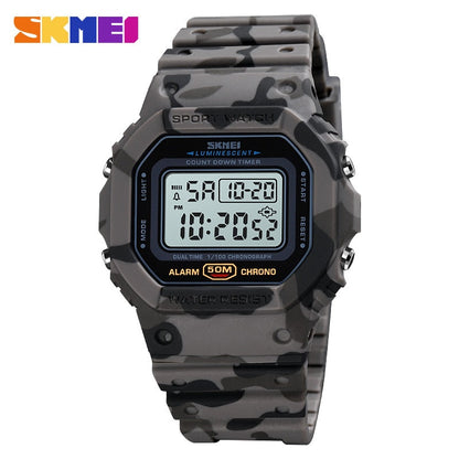 SKMEI 1628  Multifunctional Digital Sport Watch Women small size 2 Time Count Down Mens Wristwatches Fashion Retro Male Watches