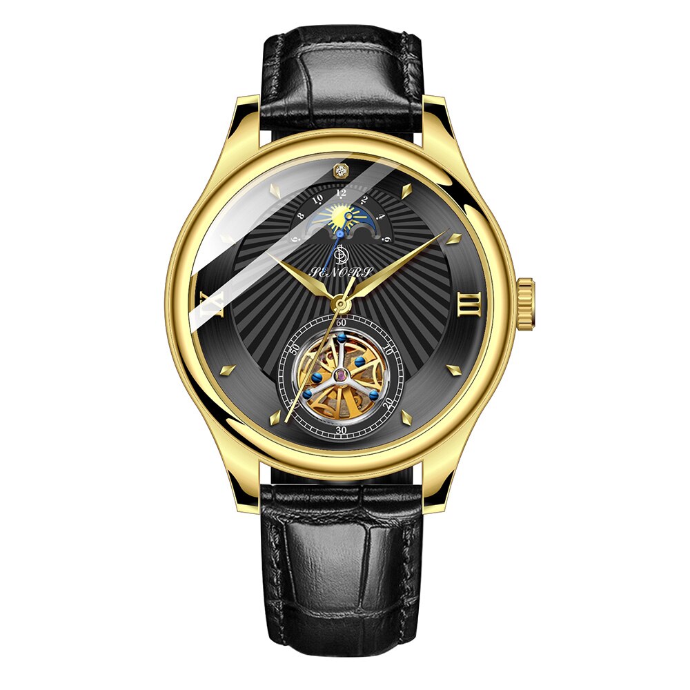 SENORS SN169 Luxury Fashion  Tourbillon Watches Automatic  Mechanical  Watches