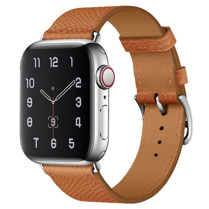 Apple Leather Watch Lead Layer Cowhide Apple Watch iwatch8 Watchband Color Patchwork Single Circle Watch Band