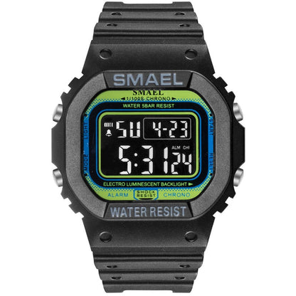 SMAEL 1803 Digital Watch Men Sports Watches LED Military Army Camouflage Wrist Watch For Boy Waterproof Top Brand Student Stopwatch