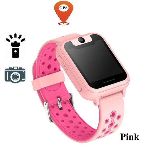 S6 GPS LBS Kids Smart Watch Waterproof Camera Sim Card Children SOS Call Location Finder Locator Tracker Baby GPS Watch