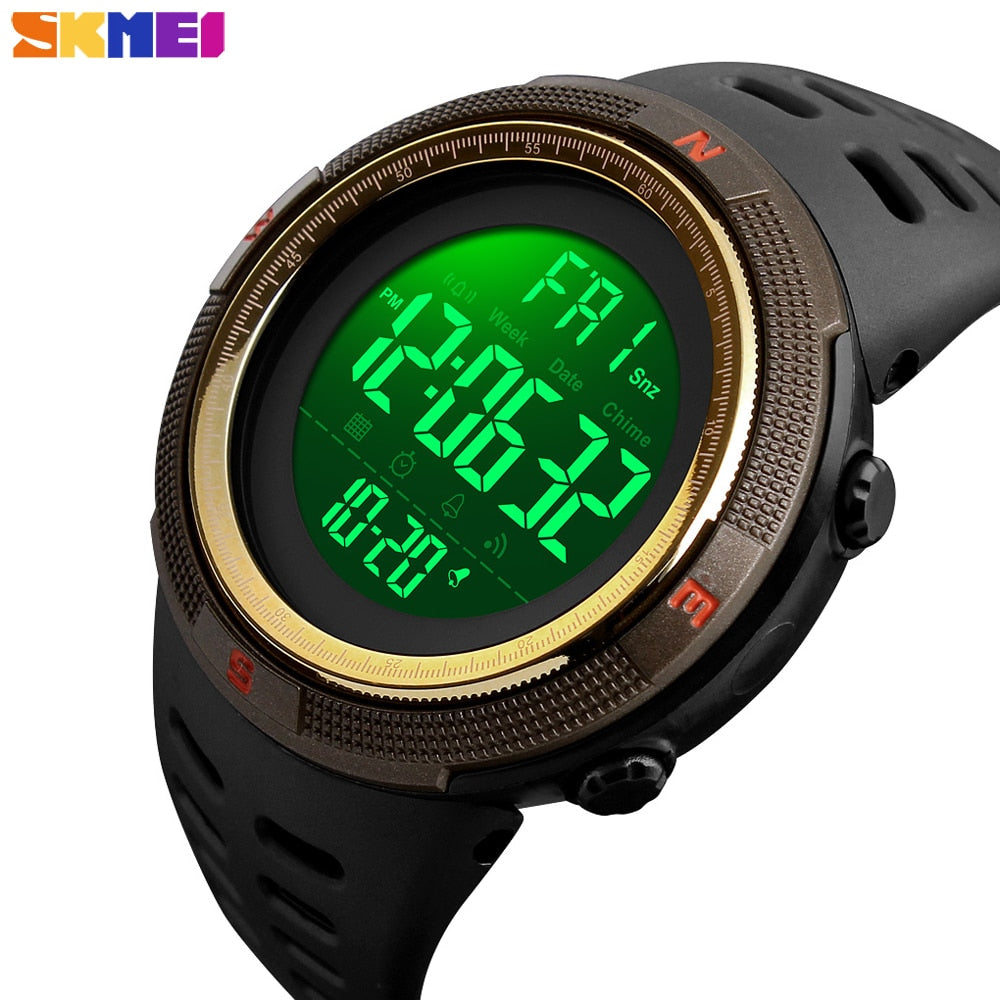 SKMEI Waterproof Mens Watches New Fashion Casual LED Digital Outdoor Sports Watch Men Multifunction Student Wrist watches