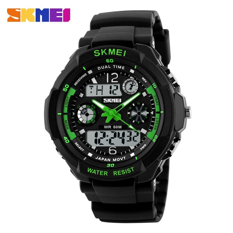 Skmei  1060 New S Shock Fashion Men Sports Watches Skmei Analog Quartz Digital Watch Multifunctional Military Watch Men Relogio Masculino