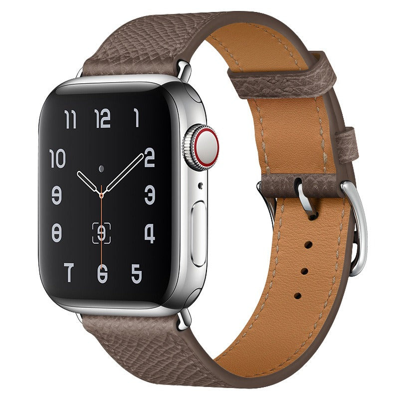 Apple Leather Watch Lead Layer Cowhide Apple Watch iwatch8 Watchband Color Patchwork Single Circle Watch Band