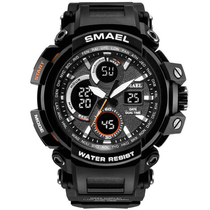 SMAEL 1708B Sport Watches Waterproof Men Watch LED Digital Watch Military Male Clock Relogio Masculino erkek kol saati Men Watch