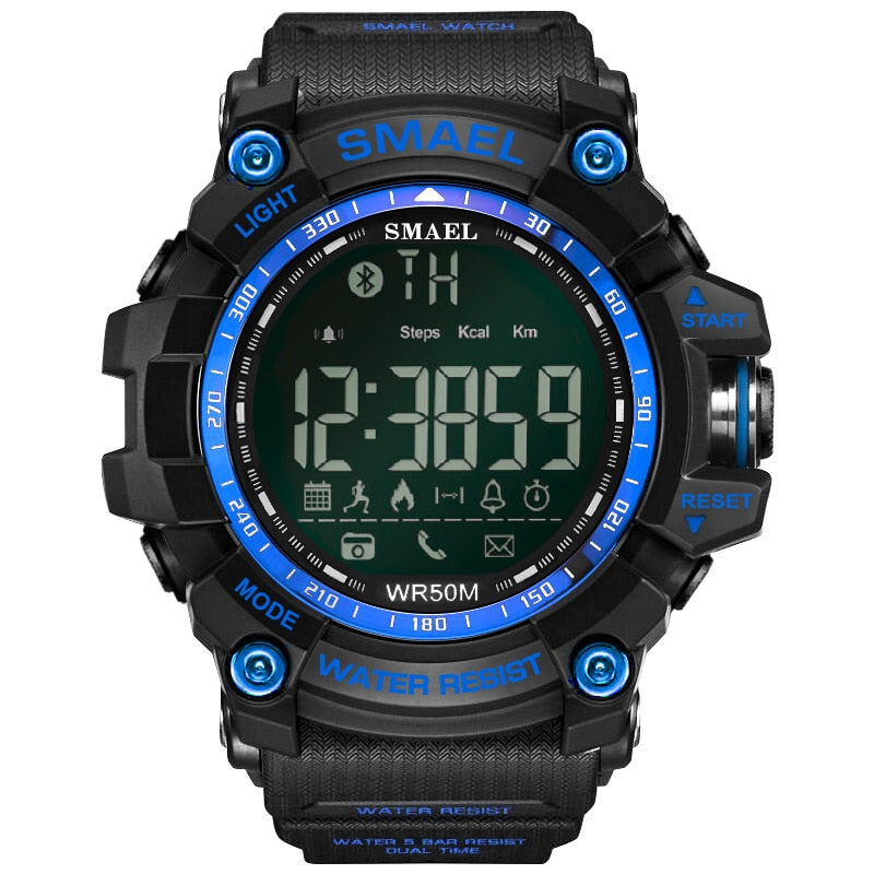 SMAEL1617 Mens Chronograph Watches Sport Male Clock Stop Army Military Watch Men Multifunction Waterproof LED Digital Watch for Man