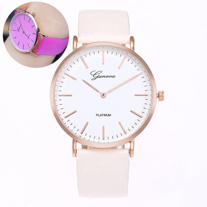 Temperature Change Color Women Watch Sun UV Color Change Men Women Quartz Wristwatches