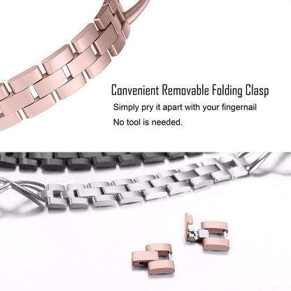 X-shaped stainless steel diamond watch band  for Apple Watch Bands diamond Stainless Steel Strap