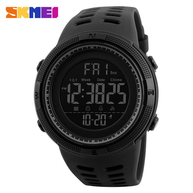 SKMEI Waterproof Mens Watches New Fashion Casual LED Digital Outdoor Sports Watch Men Multifunction Student Wrist watches