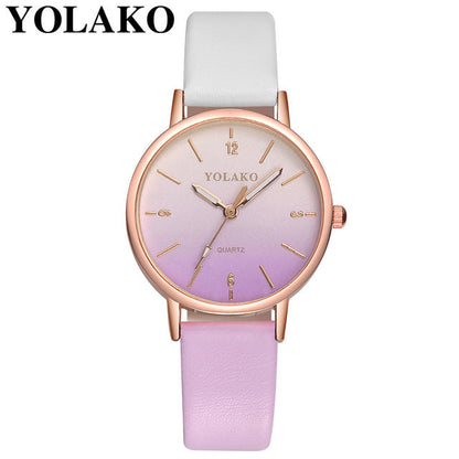 Brand Leather Quartz Women's Watch Ladies Fashion Watch Women Wristwatches Clock relogio feminino masculino W50