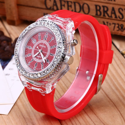 Led Flash Luminous Watch Personality Trends Students Lovers Jellies Woman Men's Watches