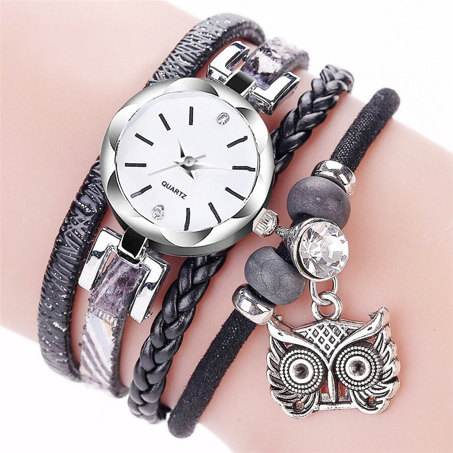 Cute Jewelry watch women Fashion Vintage Bracelets Watches Cute Metal Pendant watch