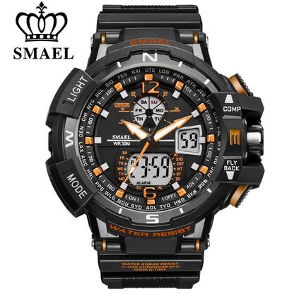 SMAEL Sport Watch1376 Men 2021 Clock Male LED Digital Quartz Wrist Watches Men's Top Brand Luxury Digital-watch Relogio Masculino