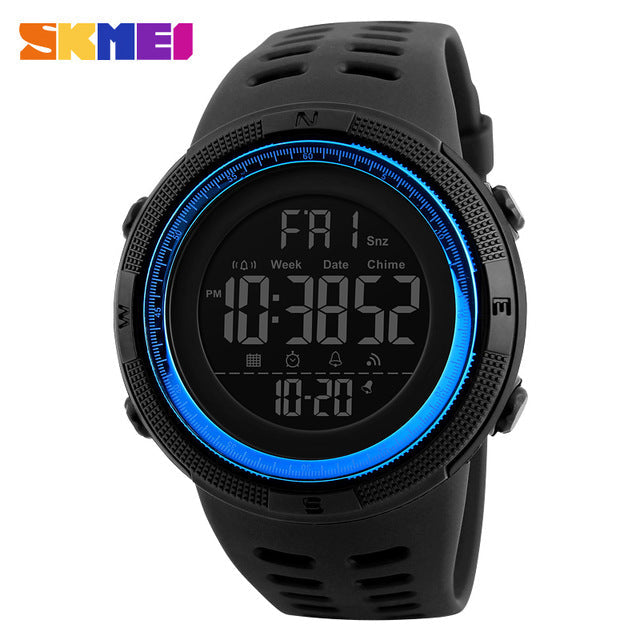 SKMEI Waterproof Mens Watches New Fashion Casual LED Digital Outdoor Sports Watch Men Multifunction Student Wrist watches