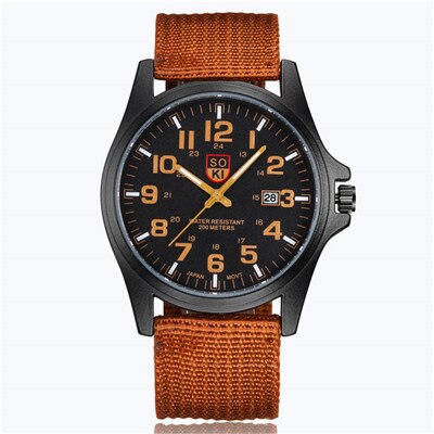 SOKI Sports Watches Man Fashion Casual Man Watch Luxury Men's Wristwatch Relogio Masculino Quartz Military Watch For Men