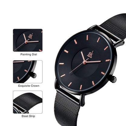 Women Ultra-thin Fashion Quartz Watch