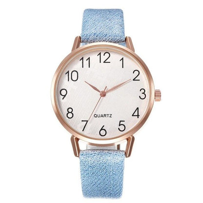 Simple Number Dial Ladies Watches Leather Strap Quartz Women Watch NEW Fashion Female Wristwatch Montre Femme Zegarek Damski A30