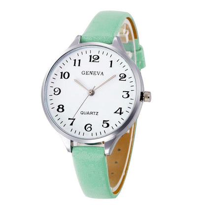 Women Bracelet Faux Leather Wrist Watch