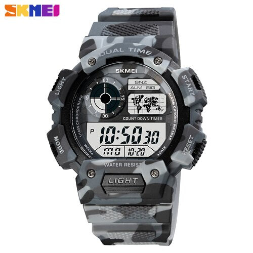 SKMEI 1723 Digital Watch Luminous Display Men Waterproof Wristwatch Count Down Military Sports Electronic Clock Relogio Masculino