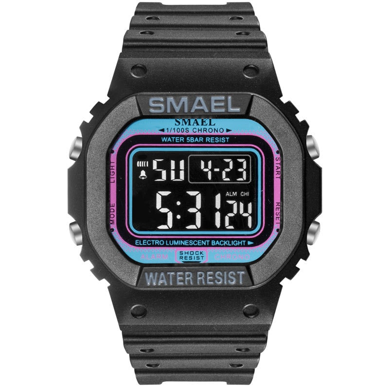 SMAEL 1803 Digital Watch Men Sports Watches LED Military Army Camouflage Wrist Watch For Boy Waterproof Top Brand Student Stopwatch