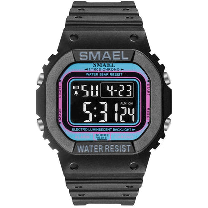 SMAEL 1803 Digital Watch Men Sports Watches LED Military Army Camouflage Wrist Watch For Boy Waterproof Top Brand Student Stopwatch