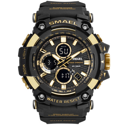 SMAEL 1802 Sports Men's Watches Top Brand Luxury Military Quartz Watch Men Waterproof Shock Male Digital Clock Relogio Masculino